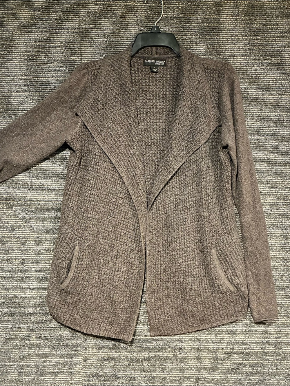 Barefoot Dreams Cozychic Lite Coastal Open-Front Cardigan Sz S